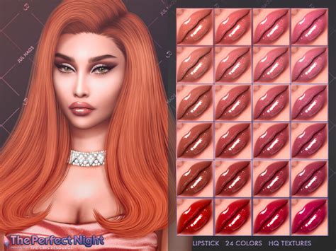 The Perfect Night Lipstick By Julhaos At Tsr Sims 4 Updates
