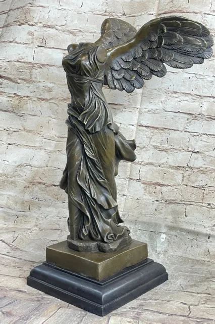 BRONZE NUDE WINGED Female Statue Nike Victory Angel Sculpture Hot Cast