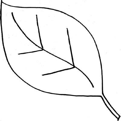 Kids can use two colors, or more. Leaf Drawing Outline at GetDrawings.com | Free for ...