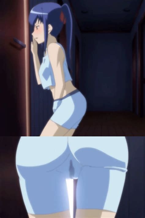Shujii No Inbou Animated Animated  Stitched Third Party Edit 10s 1girl Ass Blue Hair