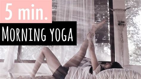 5 Minute Morning Yoga Full Body Stretch Youtube