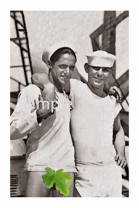 Vintage 1940 S Photo Reprint Nude Sailor Holds Hands With Etsy