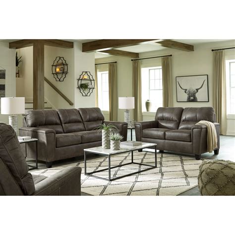 Try sofas, armchairs & couches. Signature Design by Ashley Navi Faux Leather Sofa | Royal ...
