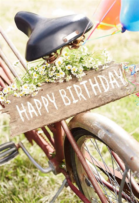 Start with happy birthday and then add a few heartfelt and sincere sentences. Vintage Bicycle and Wooden Sign Birthday Card - Greeting Cards - Hallmark