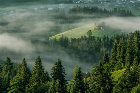3335455 1600x1200 Tyrol Austria Misty Mountain Village Wallpaper