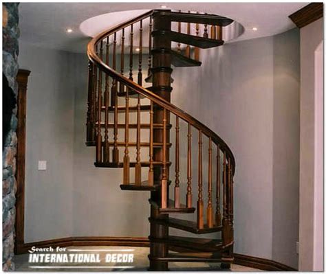 Spiral Staircase To The Second Floor Or Attic In A Private Home