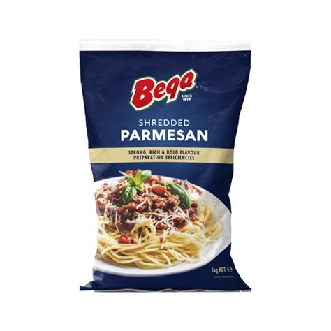 Bega Shredded Parmesan 1kg Bega Foodservices My