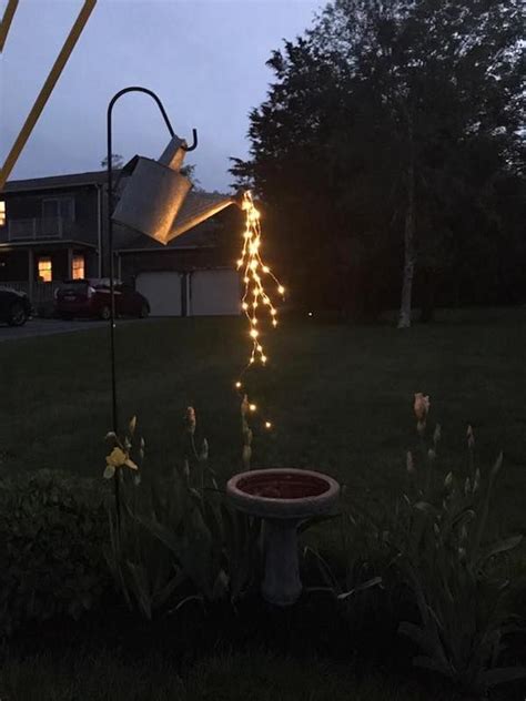 Watering Can With Lights Backyard Landscaping Backyard
