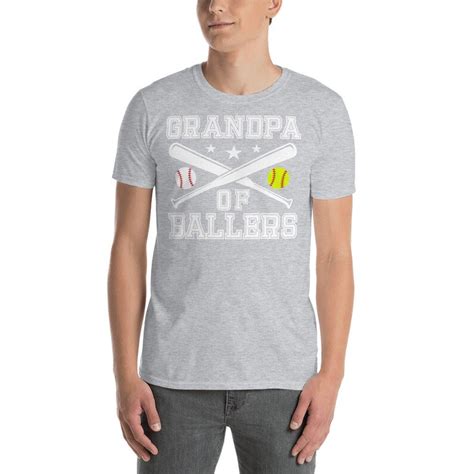 Grandpa Of Ballers Fathers Day Baseball Shirt Grandpa Birthday Funny Baseball Tee Raising