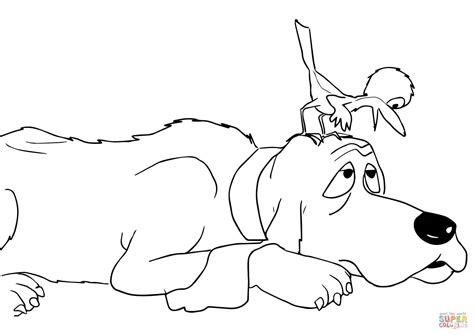 Are You my Mother Baby Bird Said to Dog coloring page | Free Printable Coloring Pages