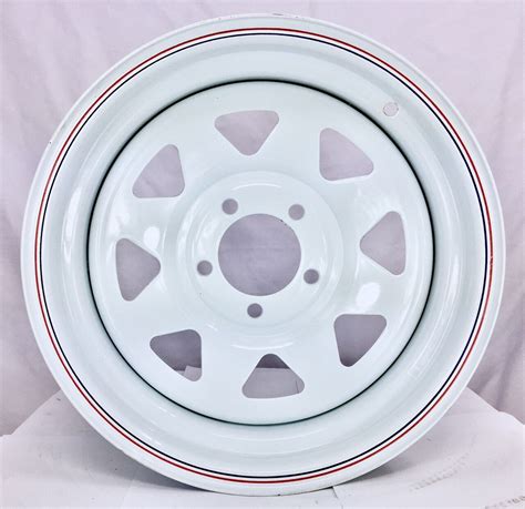 14x6 White Sunraysia Steel Wheel 51143 Ford Stud Pattern For Trailer
