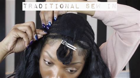 The Flattest Most Natural Middle Part Sew In Weave Tutorial Using