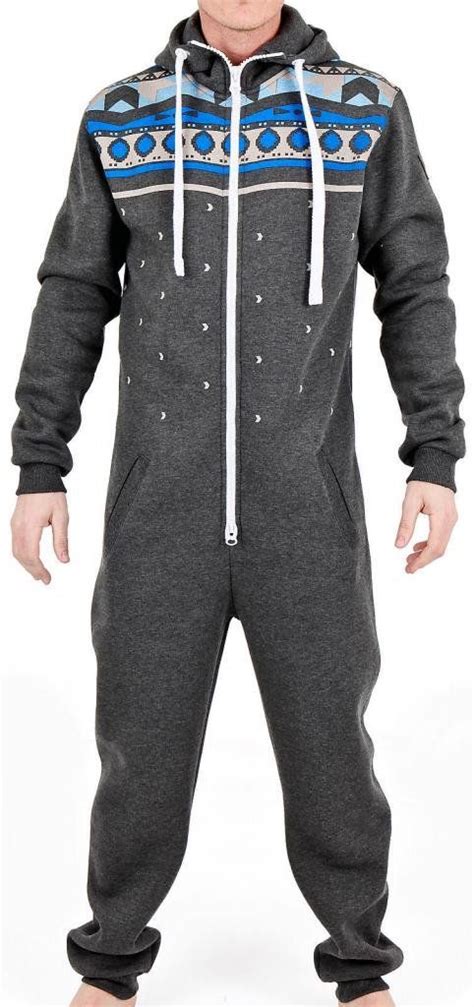 Hooded Footed Pajamas For Men