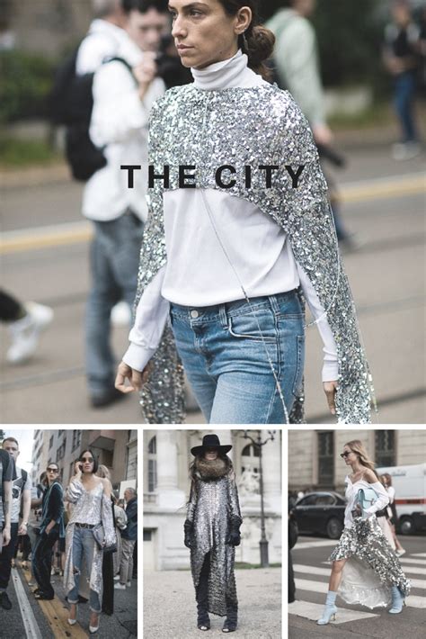 Fashion Inspiration Silver Sequins Cool Chic Style Fashion