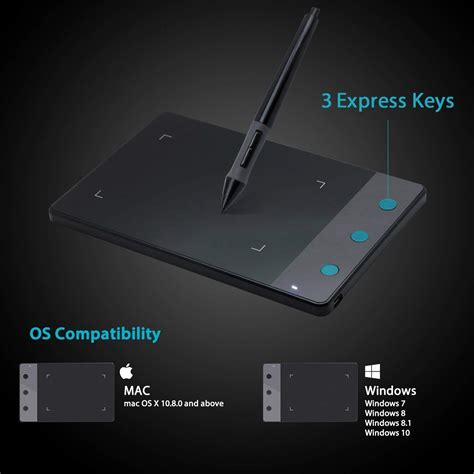 Huion H420 Osu Tablet Graphics Drawing Signature Pad With 3 Express