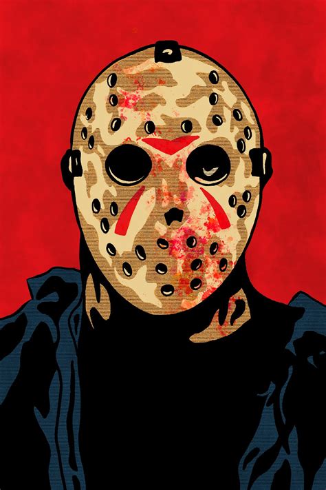 Jason Voorhees Horror Cartoon Horror Movie Art Horror Artwork