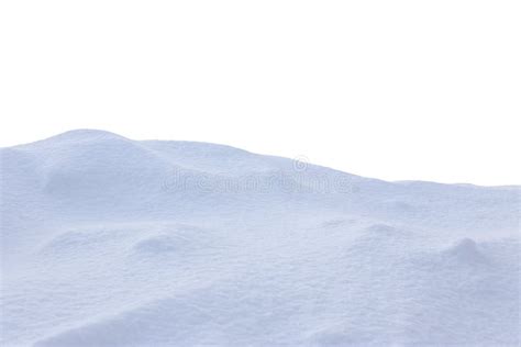 A Large Beautiful Snowdrift Isolated On White Backgroundwinter Snow