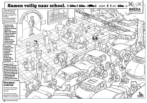 Interactieve kleurplaat voor veiliger verkeer Mobiliteitsplatform