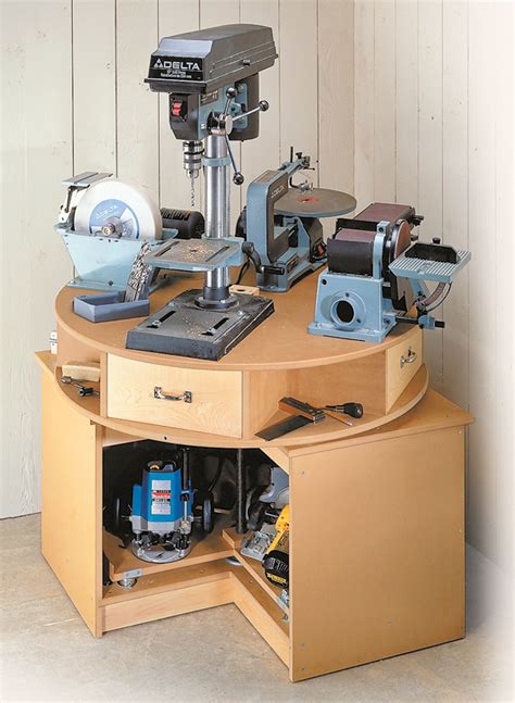 Build a sculptured rocker plan bundle plus shaping a sculptured rocker dvd. Revolving Tool Station | Woodworking Project | Woodsmith Plans