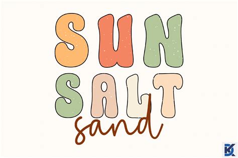 Retro Sun Salt Sand Svg Graphic By Designking · Creative Fabrica