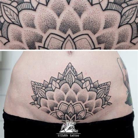 By Sarah Herzdame Disegno Tatuaggio Mandala Tatuaggi Pelvici