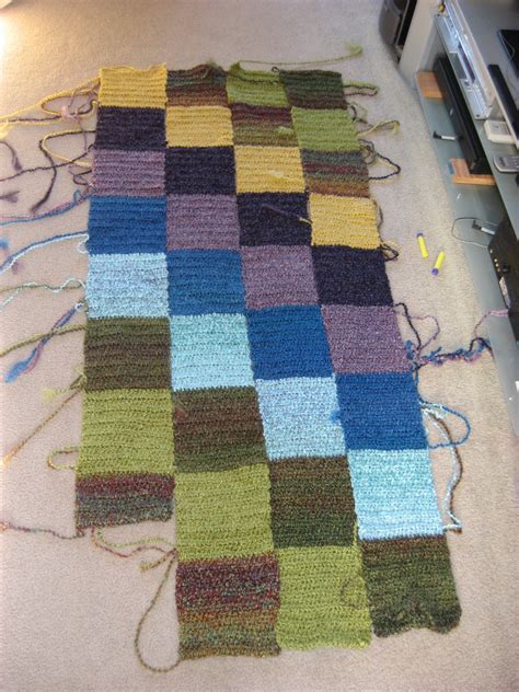Hooked On Needles Homespun Blocks Crocheted Afghan
