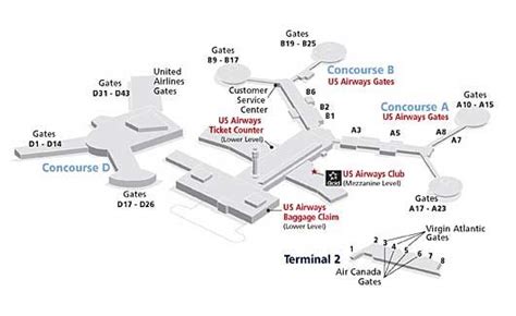 McCarran Airport Map Terminal 1