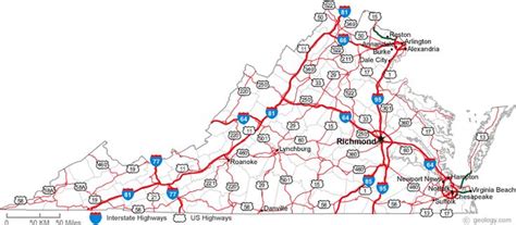 Virginia is nicknamed the old dominion, as it was established as the first permanent english colony in 1607. map of Virginia cities | Virginia city, Virginia, Map