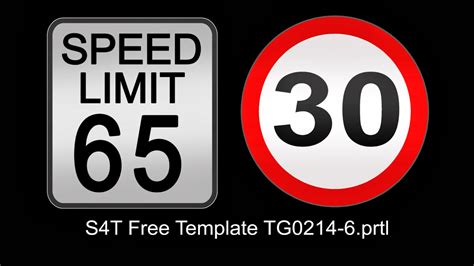 Style4type Free S4t Premiere Pro Title Template Speed Limit Signs
