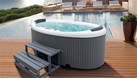 Two person outdoor full spectrum infrared sauna. Small Outdoor Hot Tub Far Fetched 2 Person Tubs Plantoburo ...