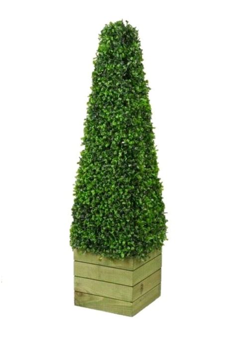 3ft Artificial Topiary Pyramid Cones Boxwood Tree 90cm Monal Online