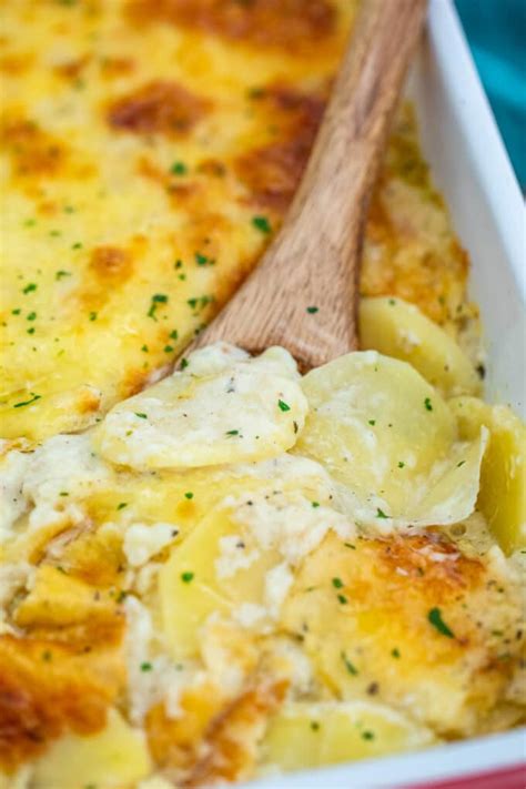 Creamy Gratin Potatoes With Bechamel Sauce Recipe Video Sweet And