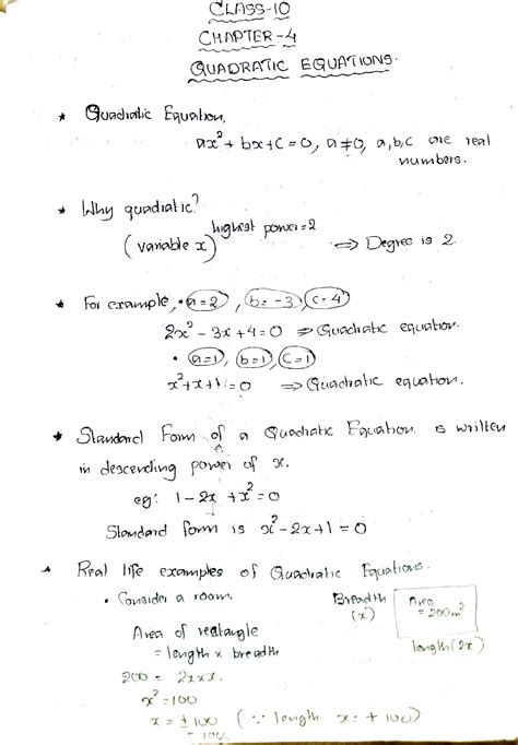 Solution Quadratic Equations Studypool