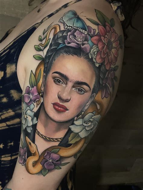 Frida Kahlo Done In Waikiki Hi At Tattoolicious By Siren Sam R