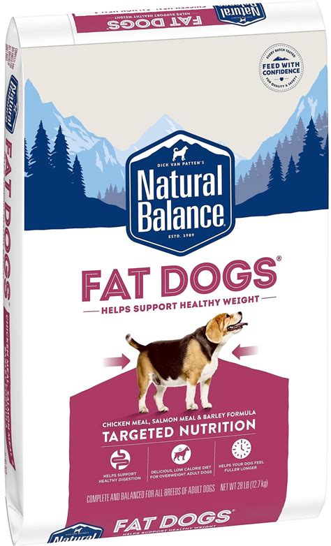 Natural Balance Fat Dogs Chicken And Salmon Formula Low Calorie Dry Dog