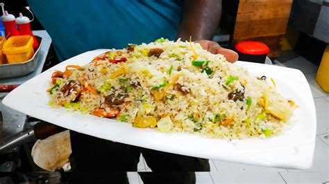 Mixed Fried Rice Street Food Sri Lanka Youtube