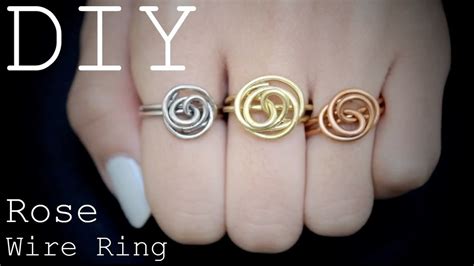 Diy Rose Wire Ring Youtube