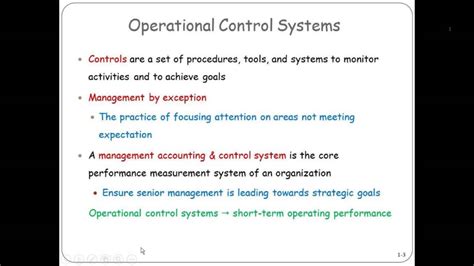 Operational Control Systems Youtube