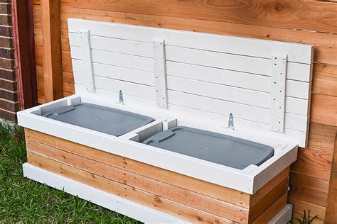 However, that is completely optional as well. Outdoor Storage Bench - DIY Backyard Box with Hidden ...