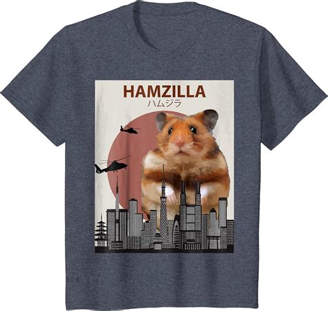 Funny Hamster T Shirt Hamzilla Cute T For Hamster