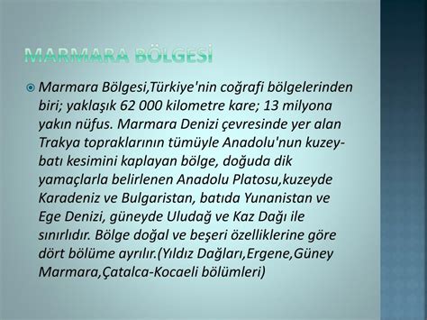 PPT MARMARA BÖLGESİ PowerPoint Presentation free download ID 2719010