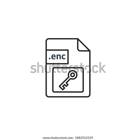 Encrypted File Icon Icon Design Extension Stock Vector Royalty Free