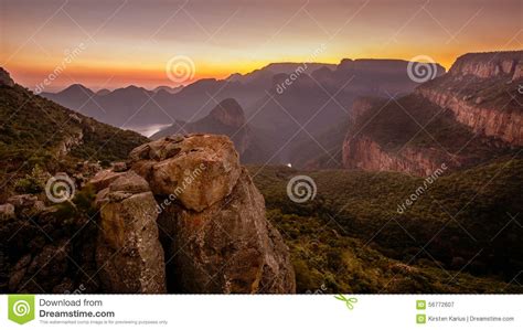 Blyde River Canyon View Stock Image Image Of Touristic 56772607