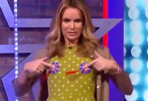 Britains Got Talent Amanda Holden Flashes Nipples And Shows Off