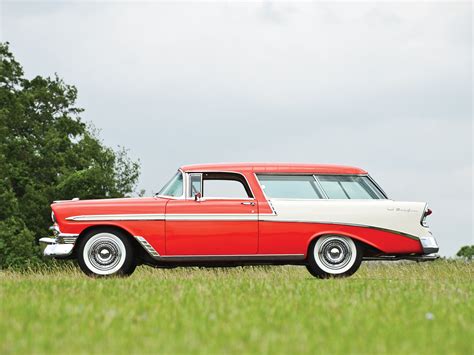 1956 Chevrolet Bel Air Nomad Retro Stationwagon Wallpapers Hd