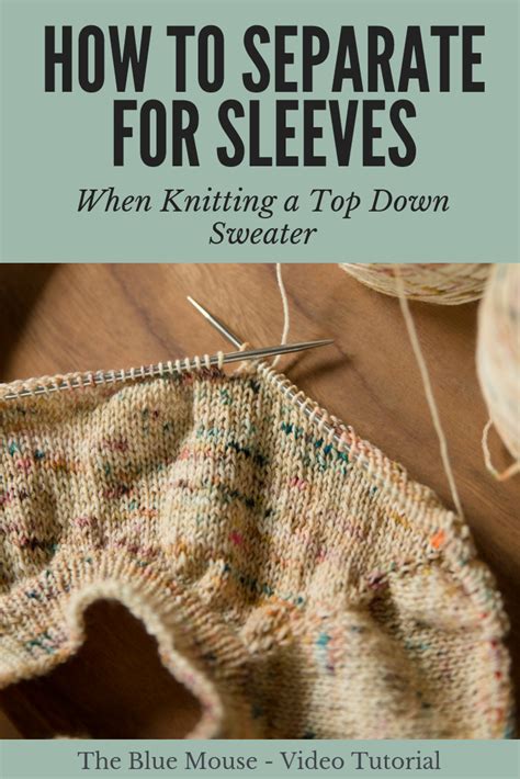 Continue knitting the back of the sweater until you get to the sleeve. How to Separate for Sleeves When Knitting a Top Down ...