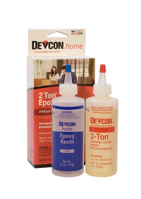 Two Bottles Of Devcon 2 Ton Epoxy Glu 73590 Pmc Supplies