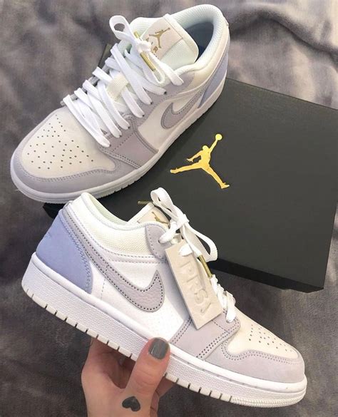 Air Jordan 1 Low Paris Cv3043 100 White Grey Swag Shoes Girls Shoes