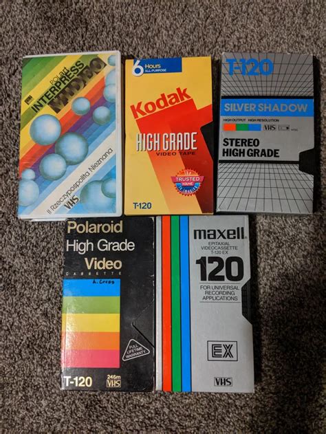 blank vhs tape covers