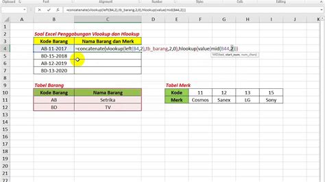 Rumus Fungsi Excel Menggabungkan Fungsi If Dan Vlookup Di Excel The